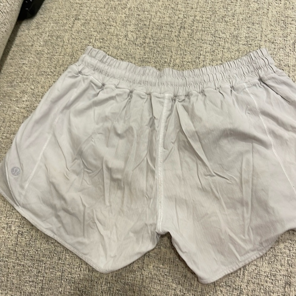 Lululemon athletic shorts. Size 6. Light grey
